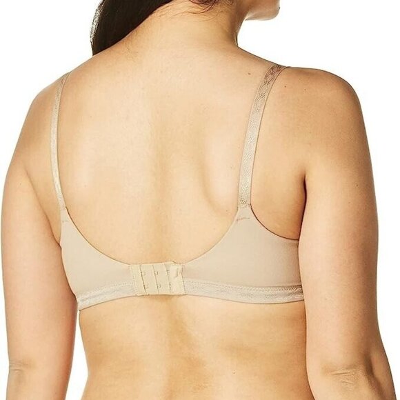 **Warner's** Women's Blissful Benefits Back-Smoothing Comfort Wireless T-Shirt - Picture 2 of 11